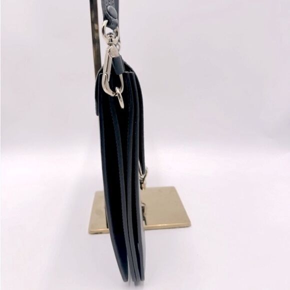 Auth Chloe Medium Cloudy Blue Calfskin Suede Leather Faye Shoulder Bag Clutch - Picture 5 of 16